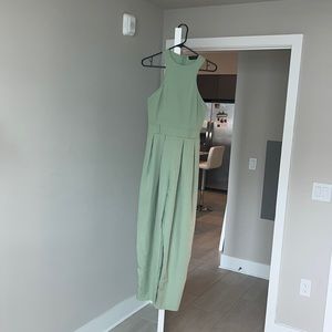 Mint green body suit